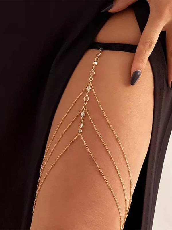 gold embellished beaded bikini set — view 1