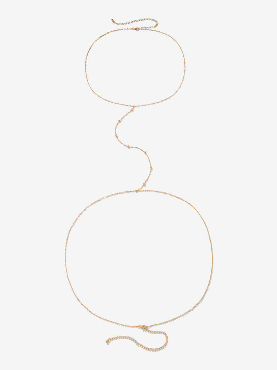 Gold Beaded Bracelet — view 3