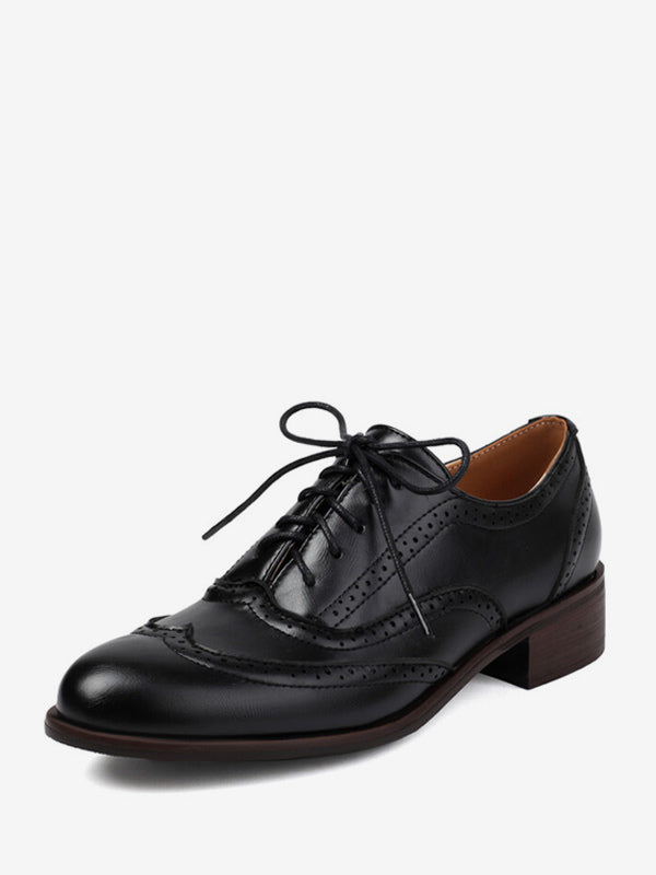 pink round toe lace up contrast panel heels — view 4