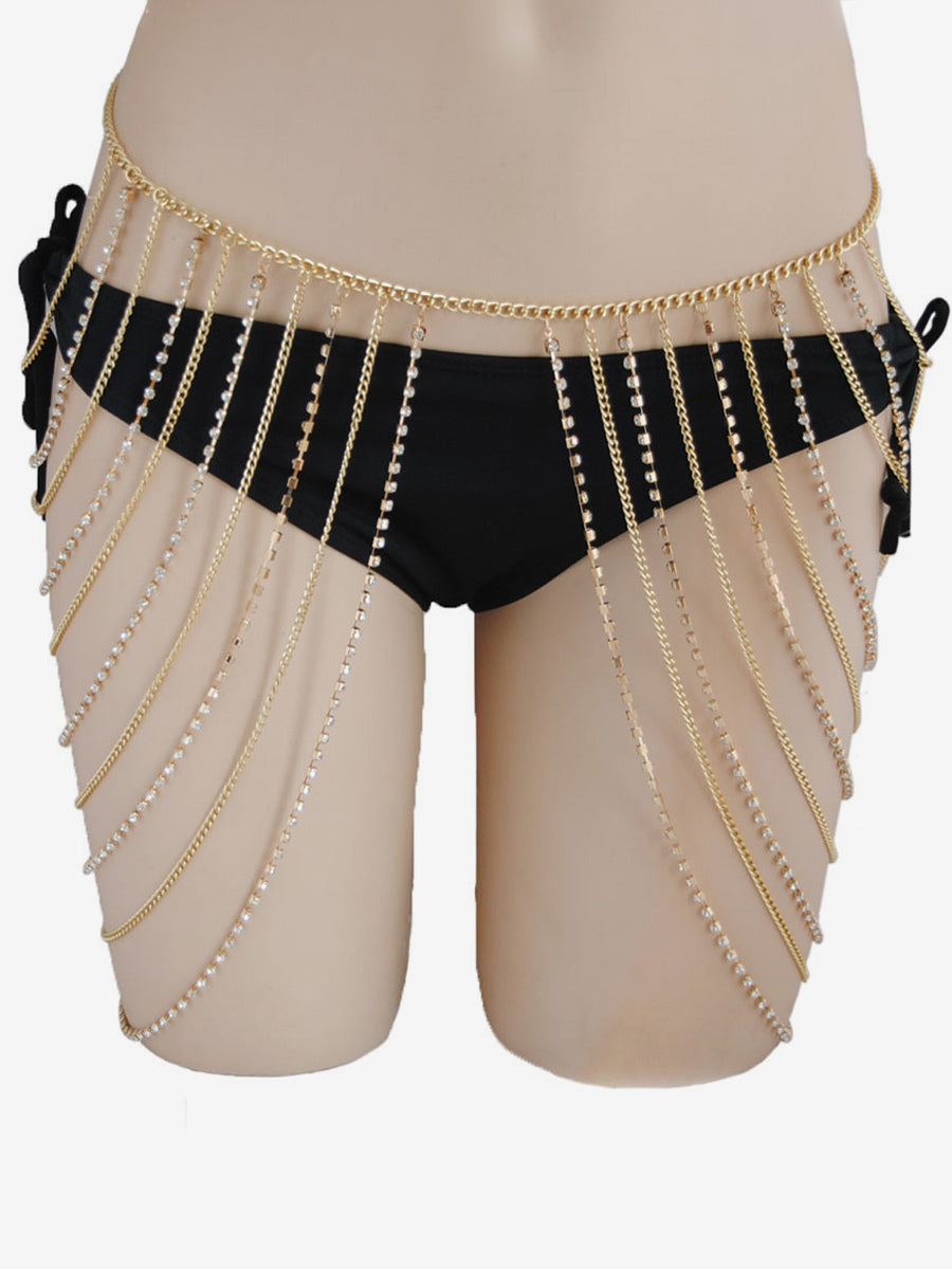 gold embellished bracelet — view 4