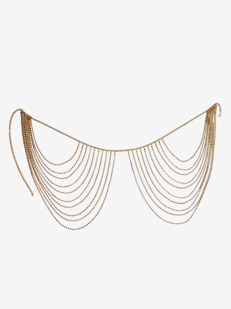 gold embellished bracelet — view 5