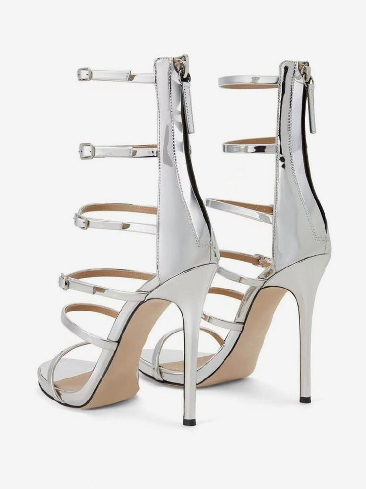 Black Strappy Sandals — view 6