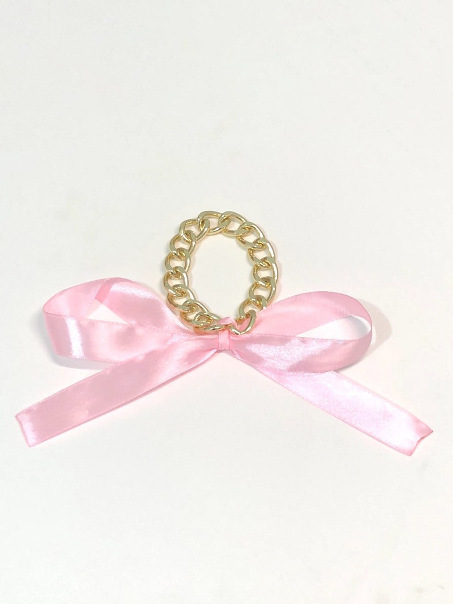 purple bow detail bracelet — view 5