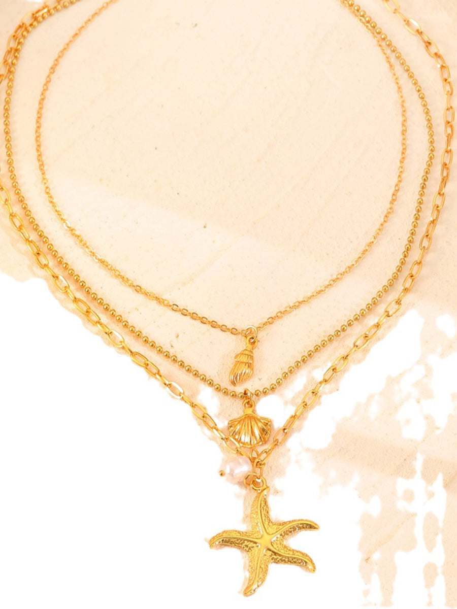 gold necklace — view 2