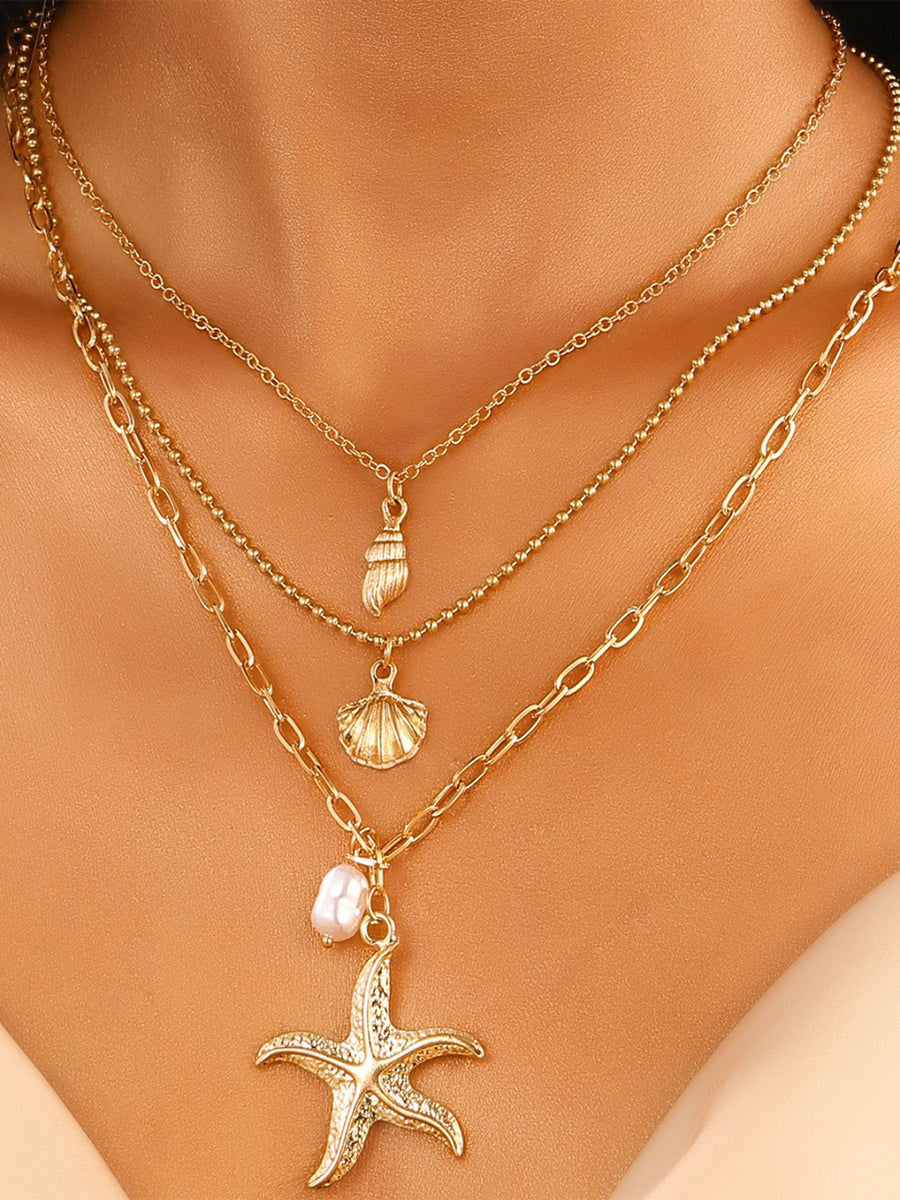 gold necklace — view 1