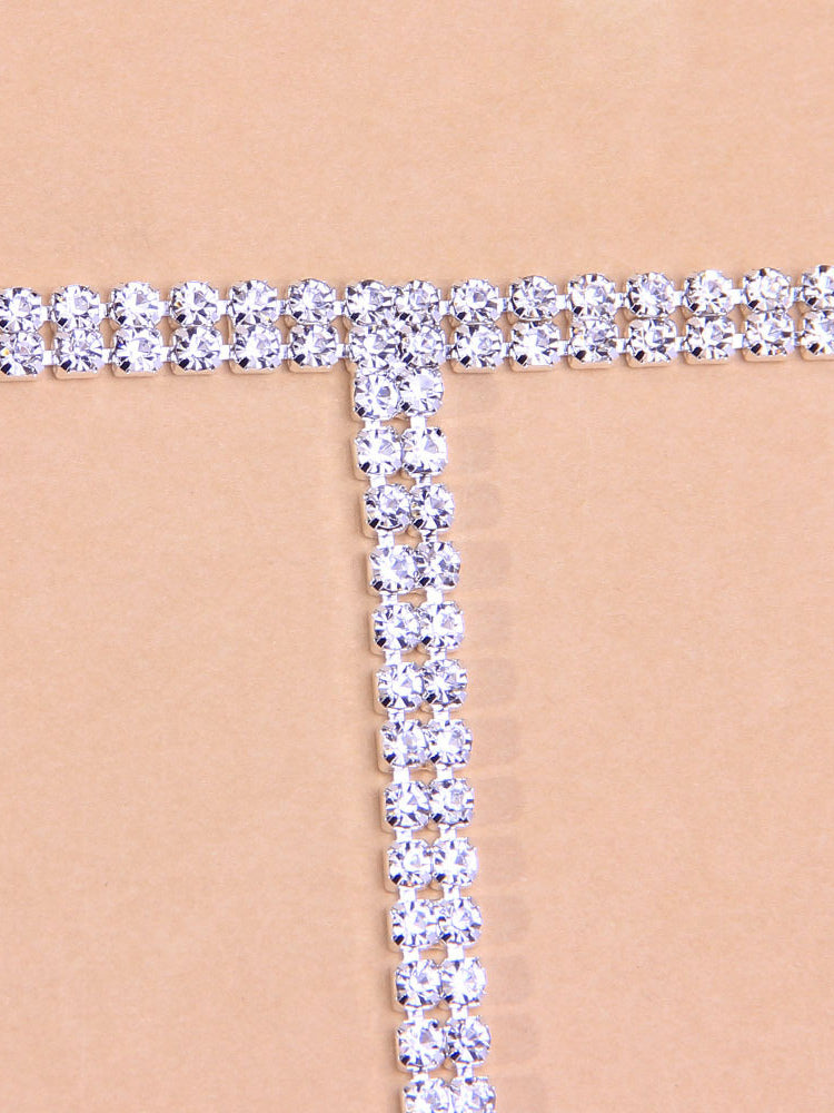 gold embellished necklace — view 3