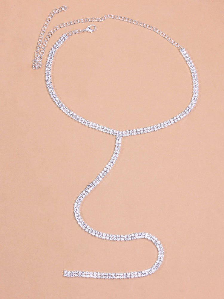 gold embellished necklace — view 2