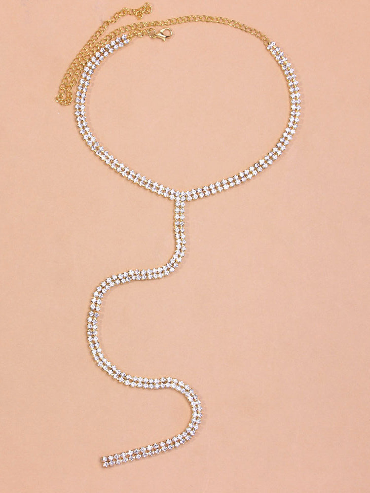 gold embellished necklace — view 4
