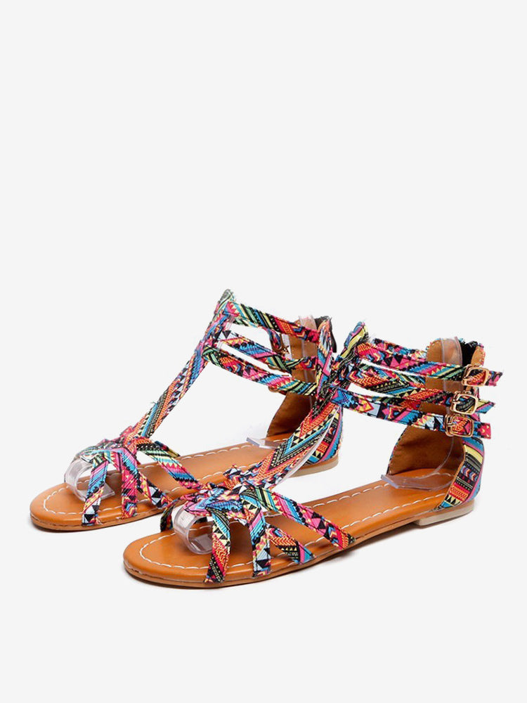 purple open toe sandals — view 2