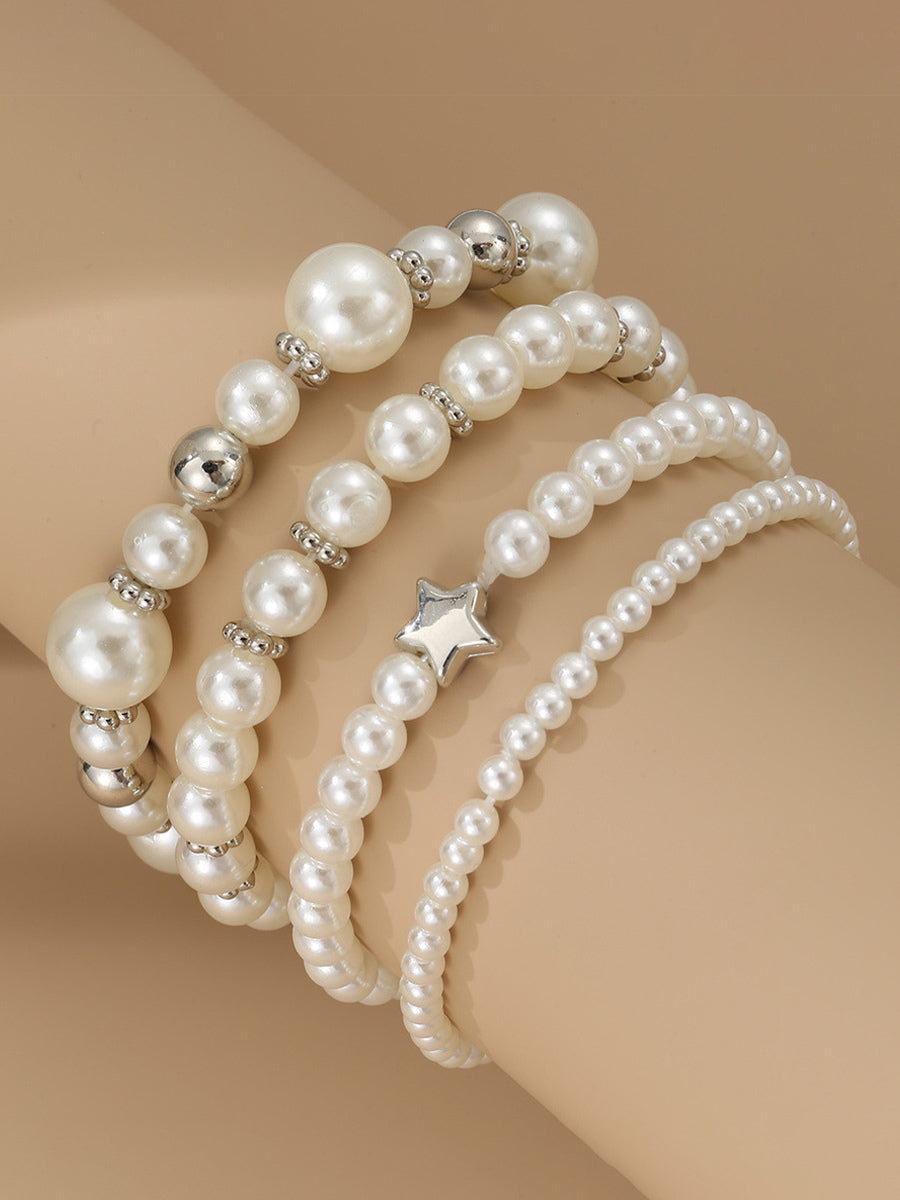 pink beaded bracelet — view 3