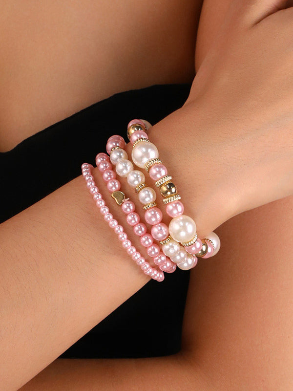 pink beaded bracelet — view 6