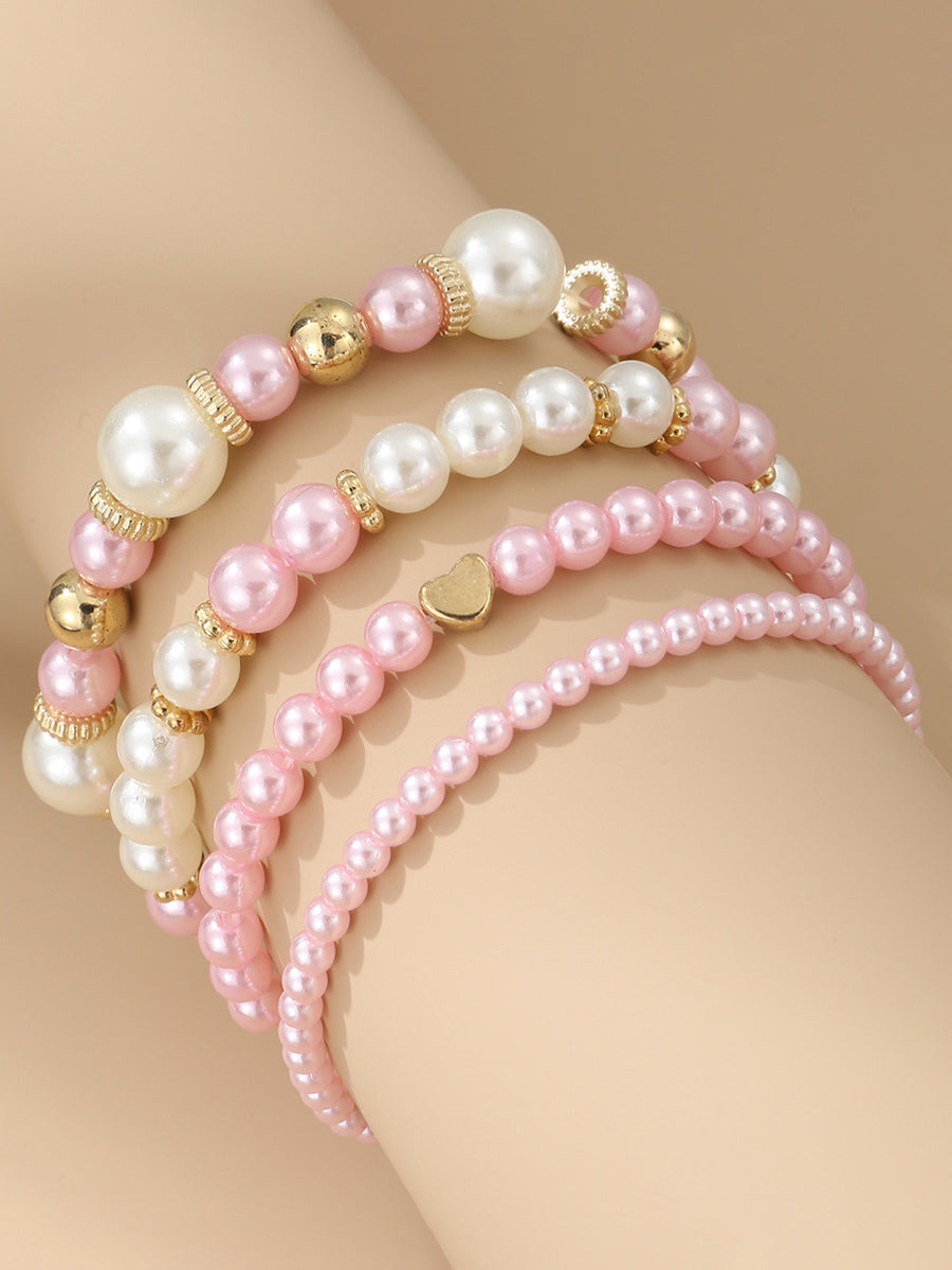 pink beaded bracelet — view 7