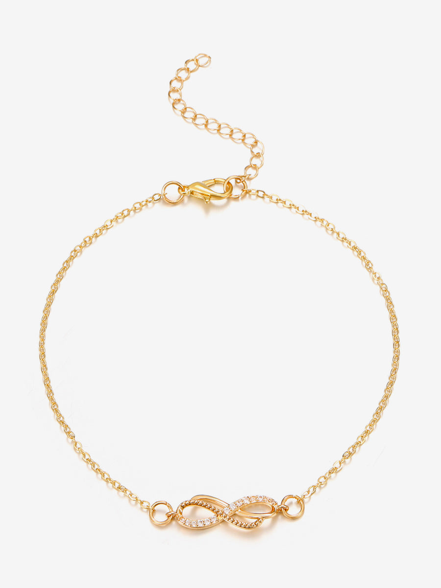 gold embellished bracelet — view 2