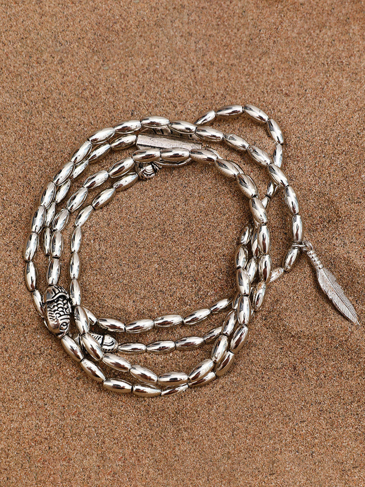 silver necklace — view 2