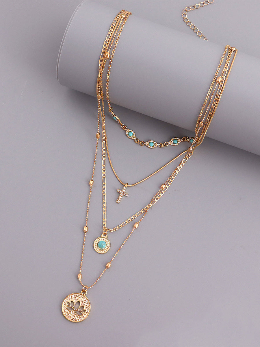 gold necklace — view 4