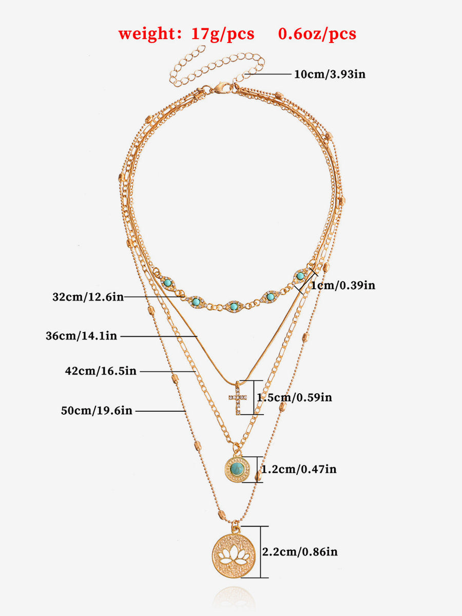 gold necklace — view 3