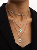 gold necklace — view 1