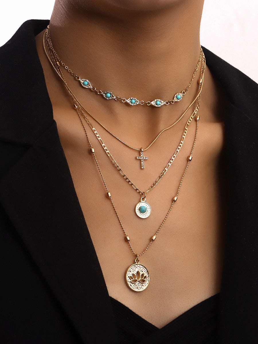 gold necklace — view 1