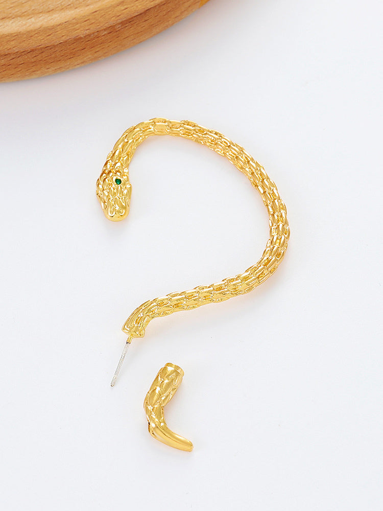 gold embellished earrings — view 3