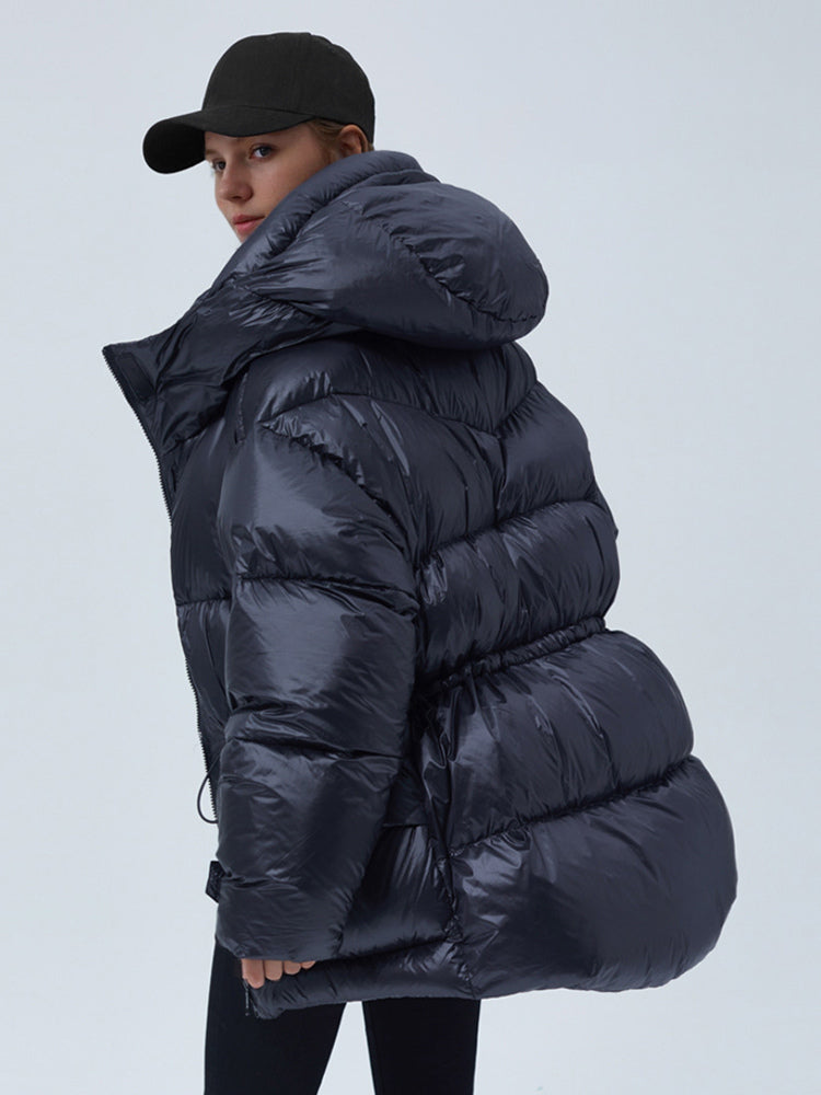 Black Puffer Jacket — view 2