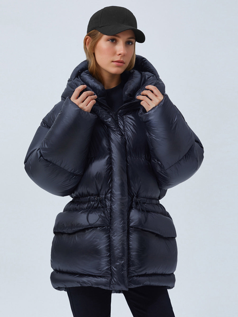 Black Puffer Jacket — view 3