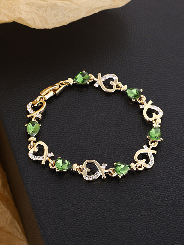 green embellished bracelet — view 7