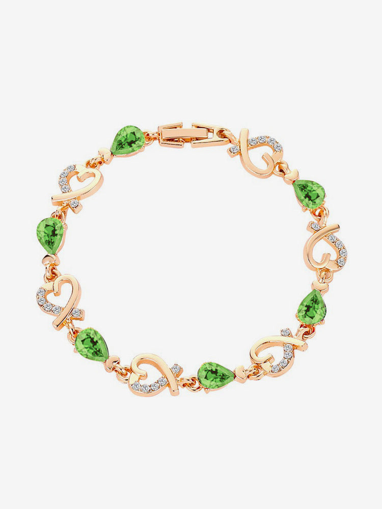 green embellished bracelet — view 3