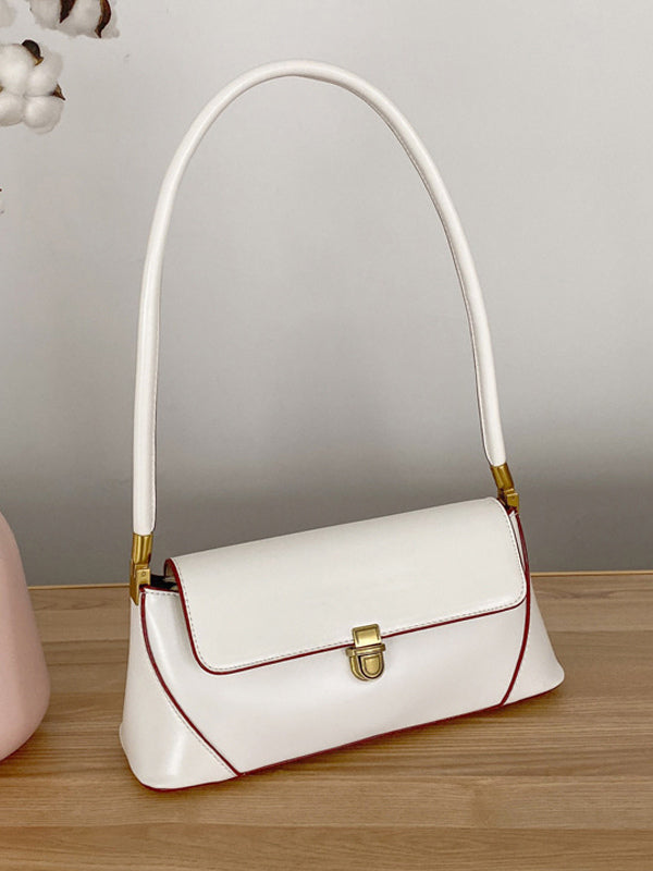 brown leather handbag — view 11