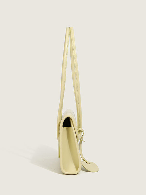 sage leather handbag — view 4