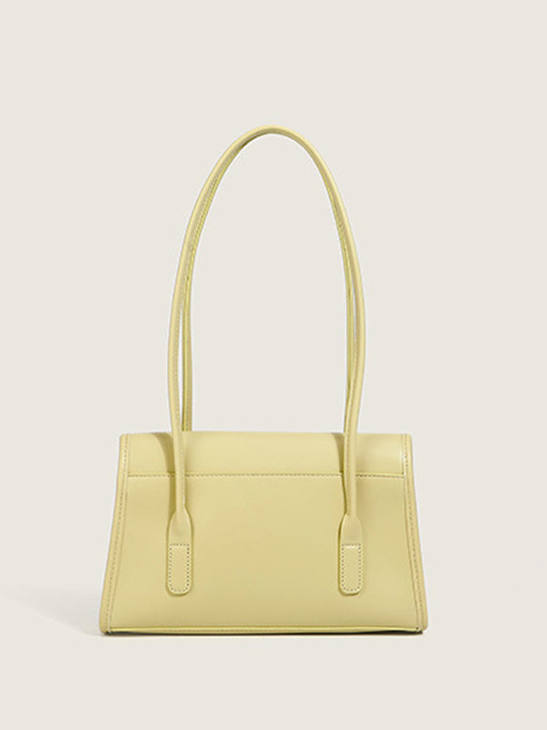 sage leather handbag — view 2
