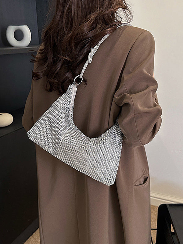 Champagne Embellished Handbag — view 7