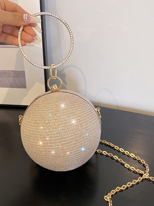 gold handbag — view 2