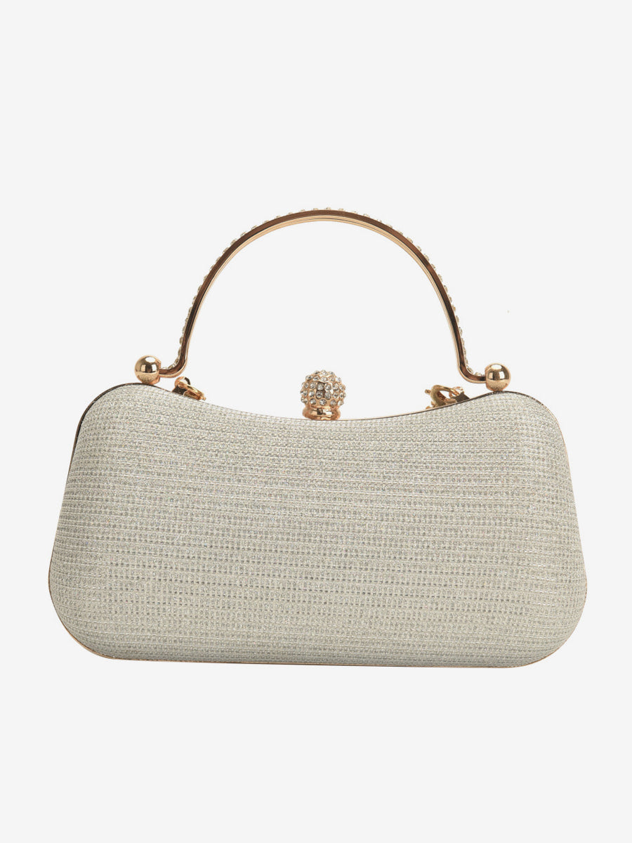gold embellished handbag — view 3