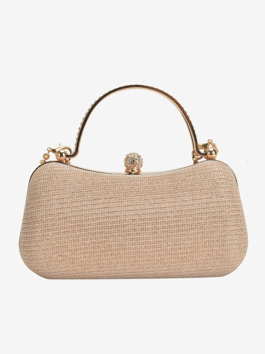 gold embellished handbag — view 1