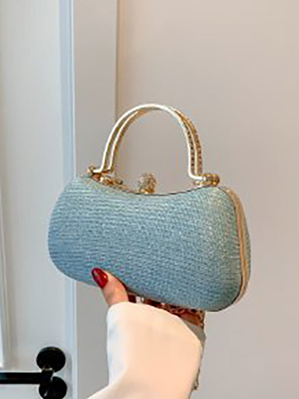 gold embellished handbag — view 8