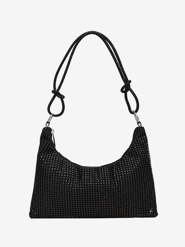 champagne embellished handbag — view 1