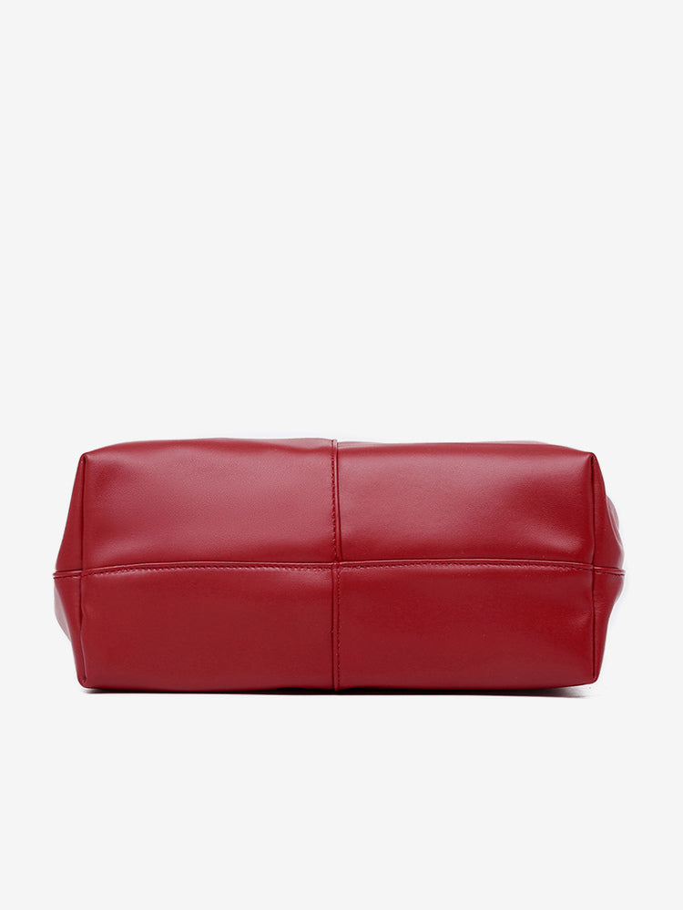 green leather handbag — view 3