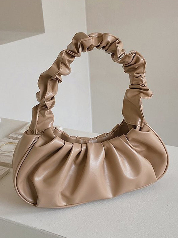 gold leather handbag — view 11