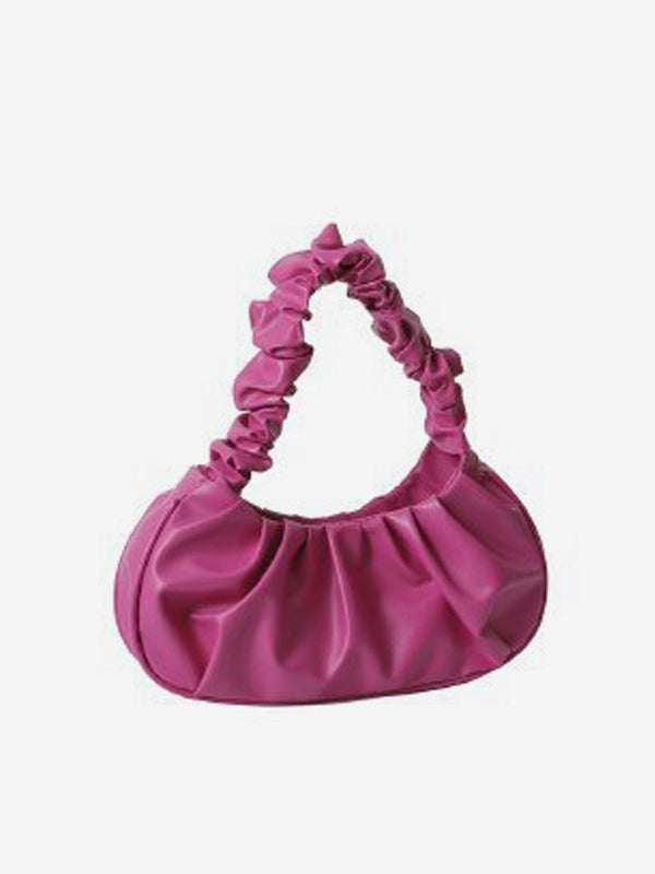 gold leather handbag — view 9
