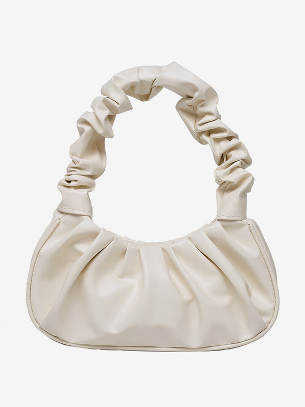 gold leather handbag — view 3