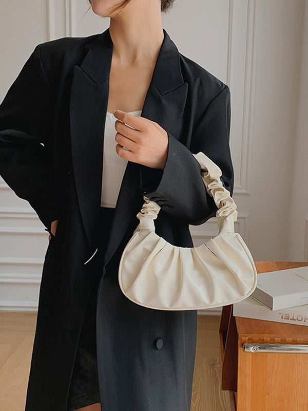 gold leather handbag — view 4