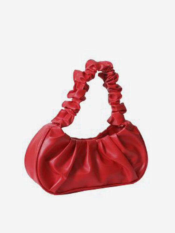 gold leather handbag — view 8
