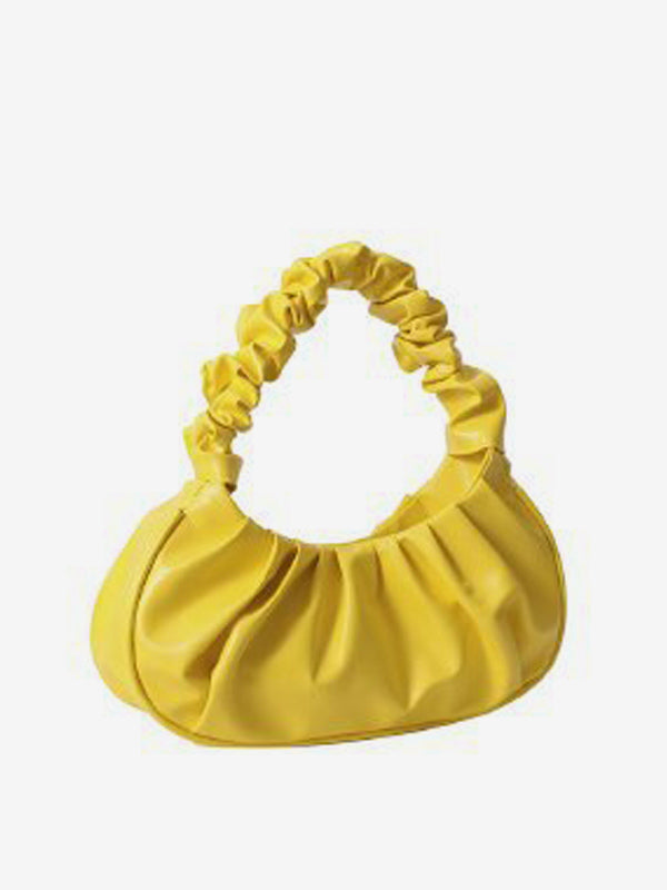 gold leather handbag — view 10