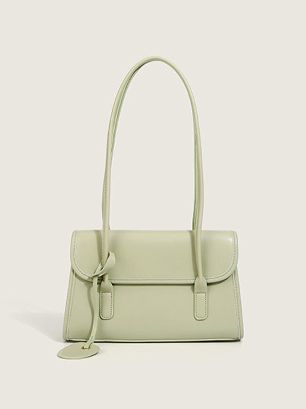 sage leather handbag — view 10