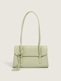 sage leather handbag — view 10