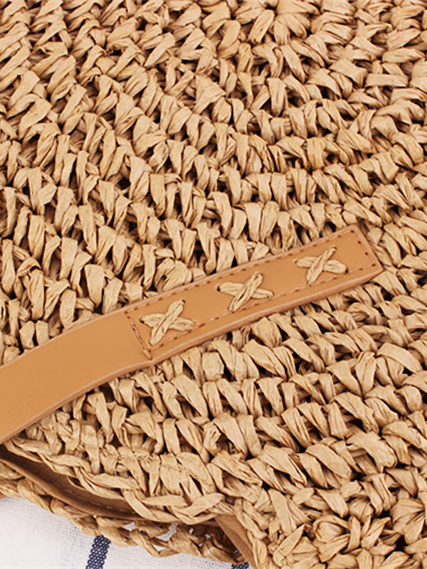 camel woven handbag — view 5