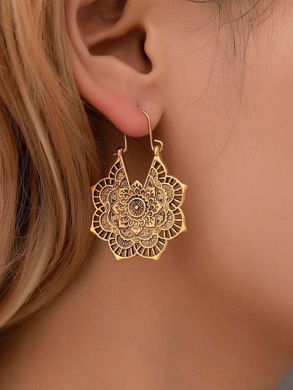 bronze earrings — view 1