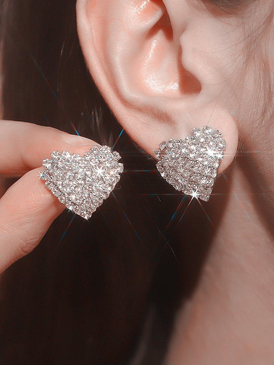 gold embellished earrings — view 5