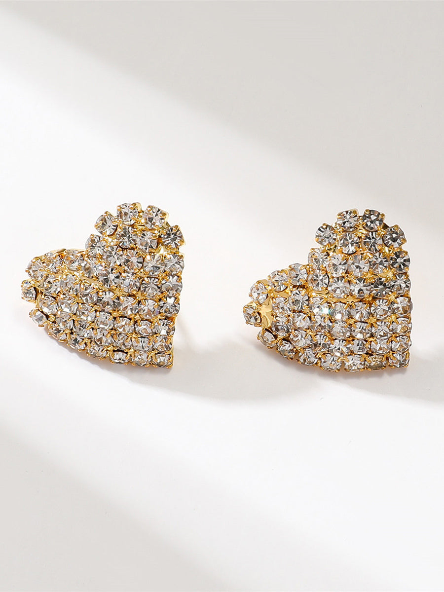 gold embellished earrings — view 4