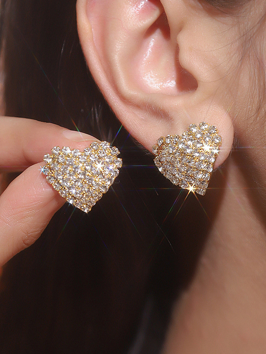 Gold Embellished Earrings — view 1